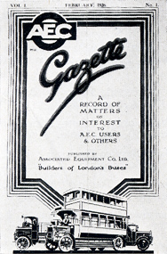 The first AEC Gazette, February 1926