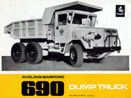 Aveling-Barford 690 Dumptruk, 1969