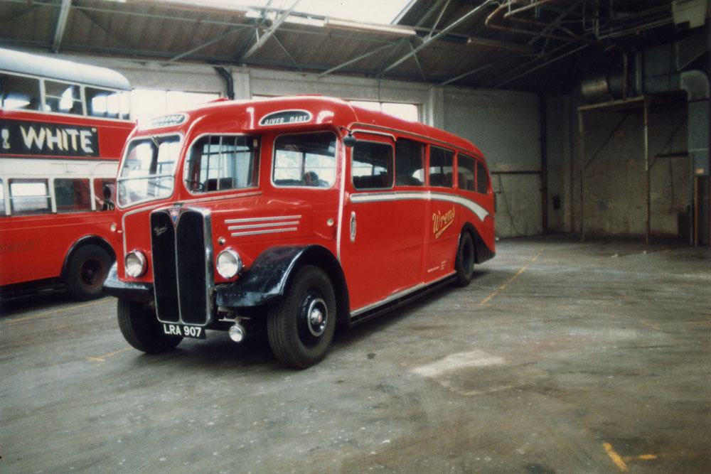 LRA907, Duple bodied Regal III O962093, ex Silver Service of Darley Dale, parked alongside former Tillings ST922. (Kelvin Curtis)